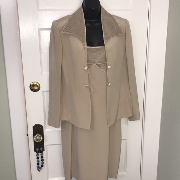 Formal Mother of The Bride Dress & Jacket suit silk made in USA size 8? read all - Picture 2 of 16